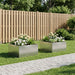 Hageblomsterpotte 2 stk. Sølv 80 x 80 x 40 cm Rustfritt stål