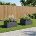 Hageblomsterpotte 2 stk. Antrasitt 100 x 100 x 40 cm