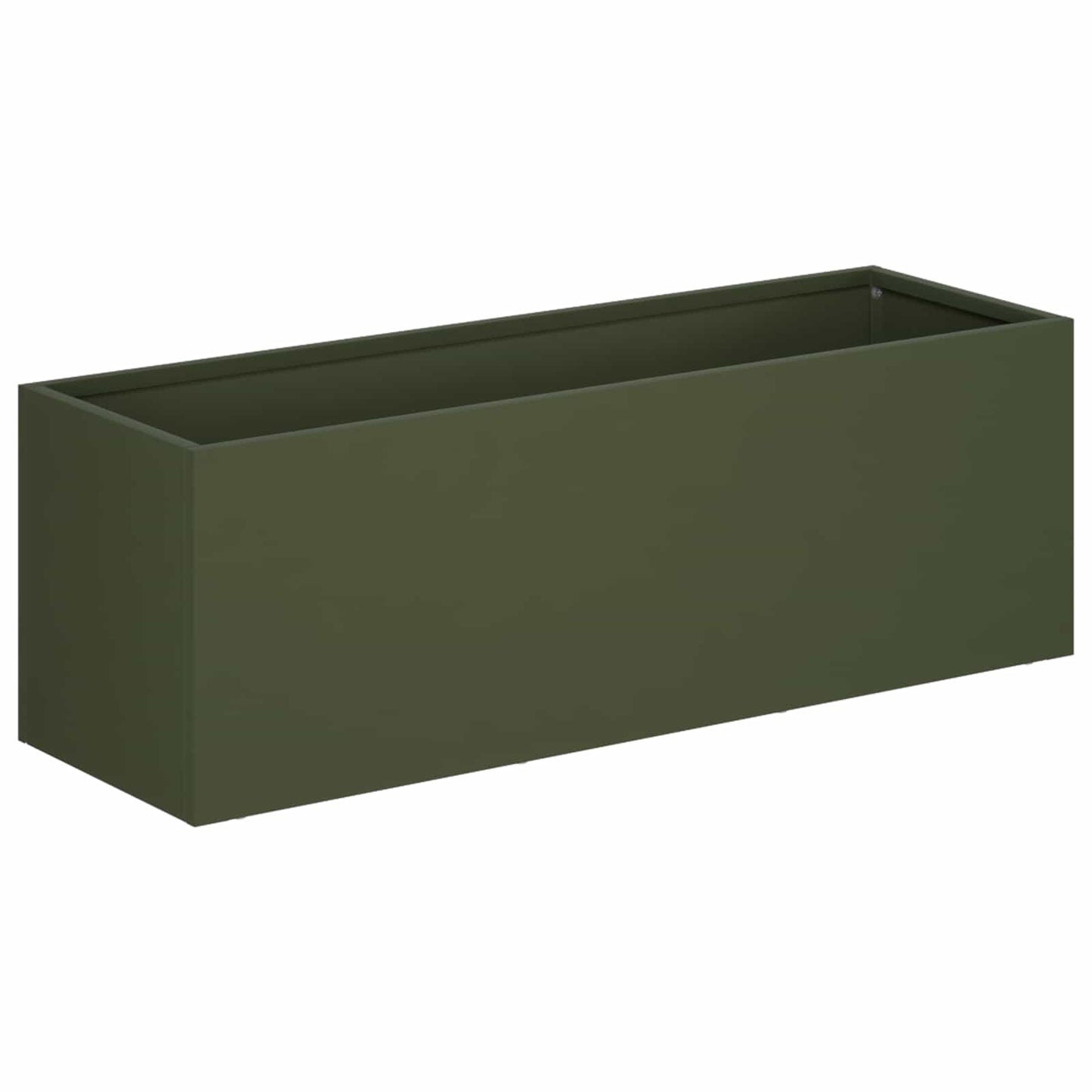 Hageblomsterpotte Olivengrønn 60 x 20 x 20 cm Kaldvalsestål