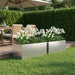 Hageblomsterpotte 2 stk. Sølv 60 x 20 x 20 cm Galvanisert stål