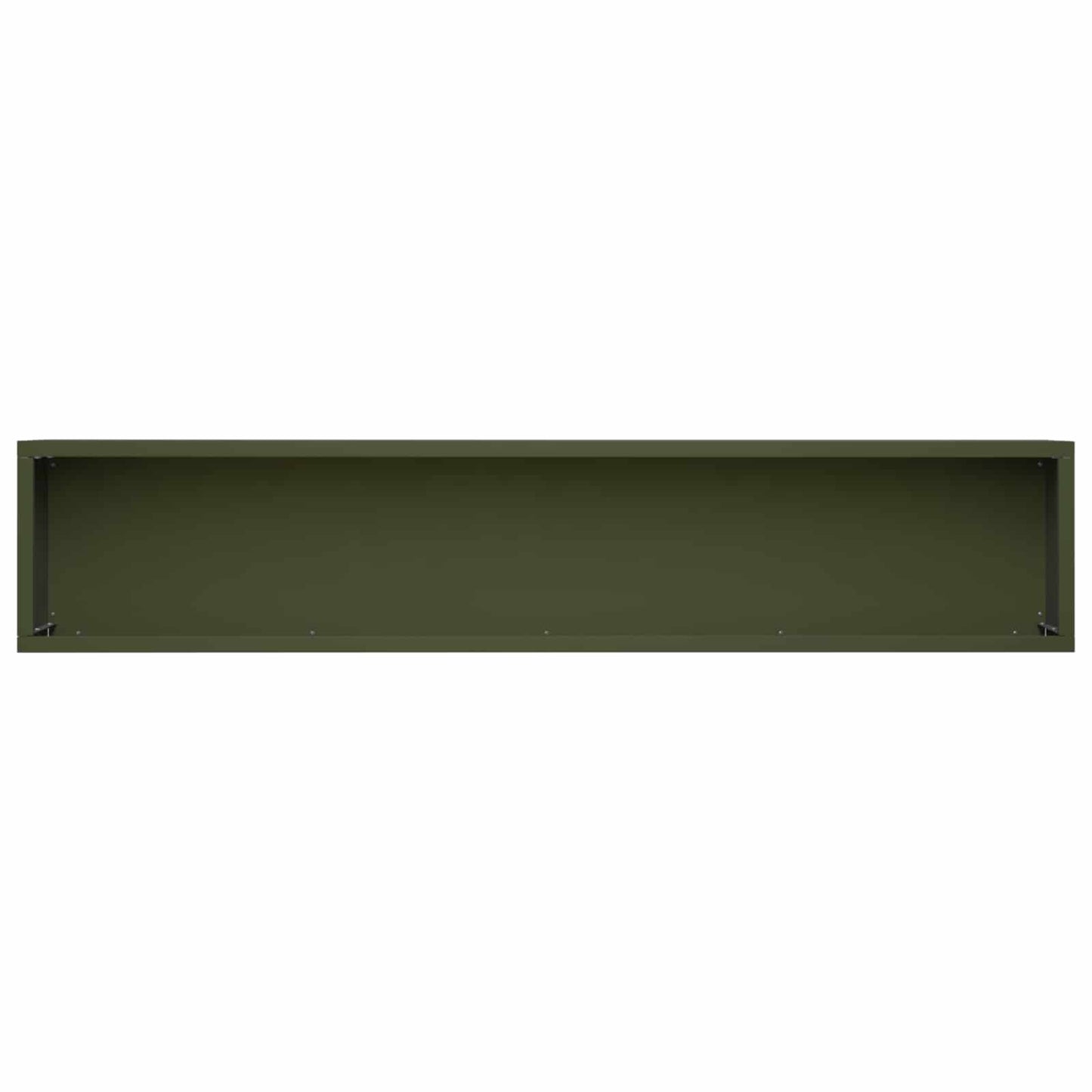 Hageblomsterpotte Olivengrønn 80 x 20 x 20 cm Kaldvalsestål