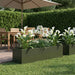Hageblomsterpotte Olivengrønn 100 x 20 x 20 cm Kaldvalsestål