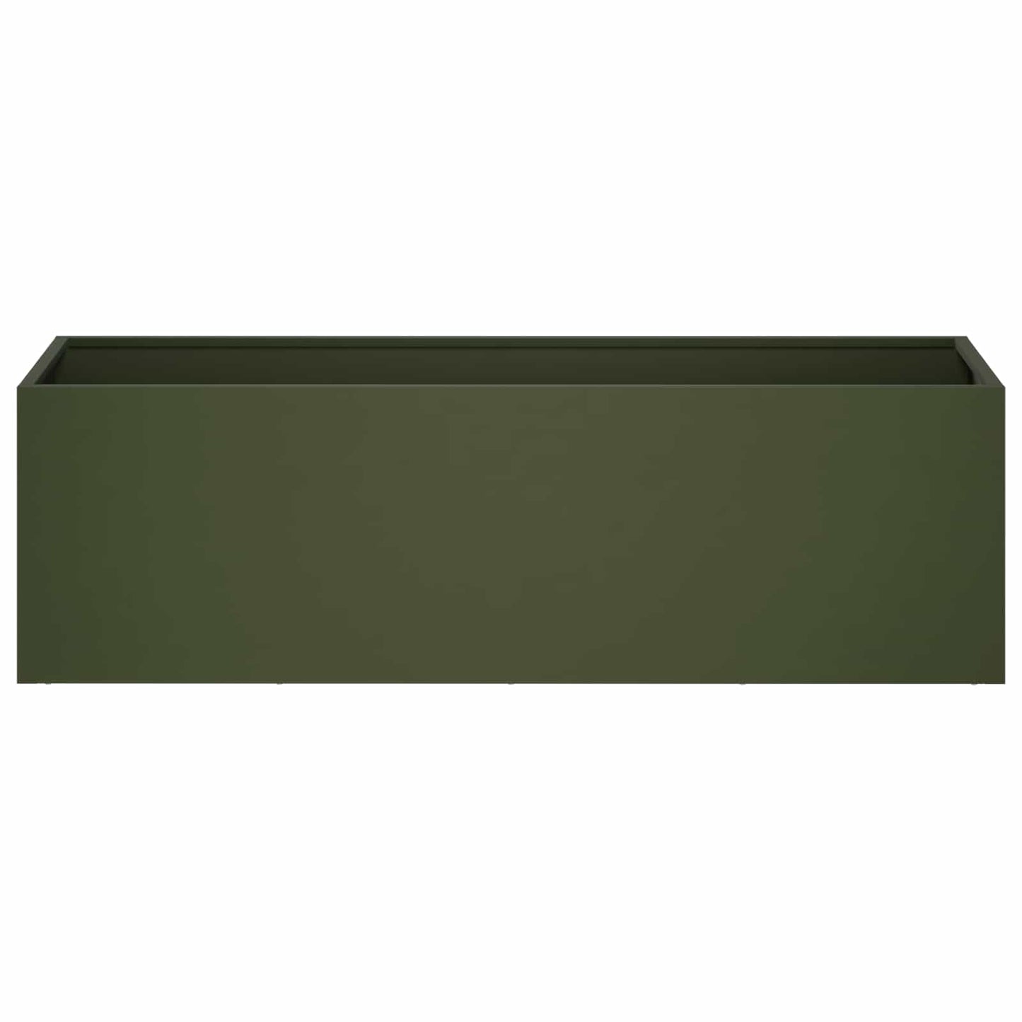 Hageblomsterpotte Olivengrønn 80 x 30 x 30 cm Kaldvalsestål