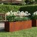 Hageblomsterpotte Rusten 80 x 30 x 30 cm Cortenstål