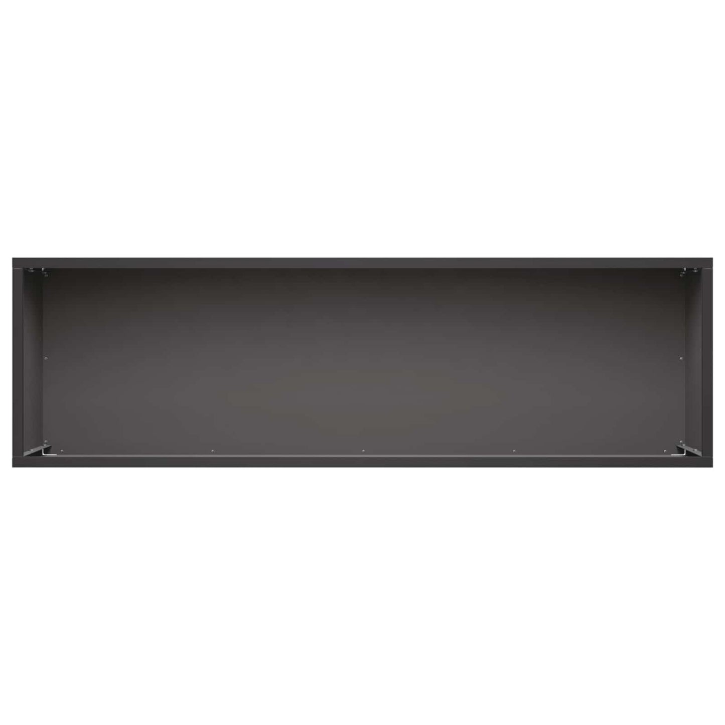 Hageblomsterpotte Svart 100 x 30 x 30 cm Kaldvalsestål