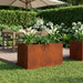 Hageblomsterpotte Rusten 100 x 50 x 50 cm Cortenstål
