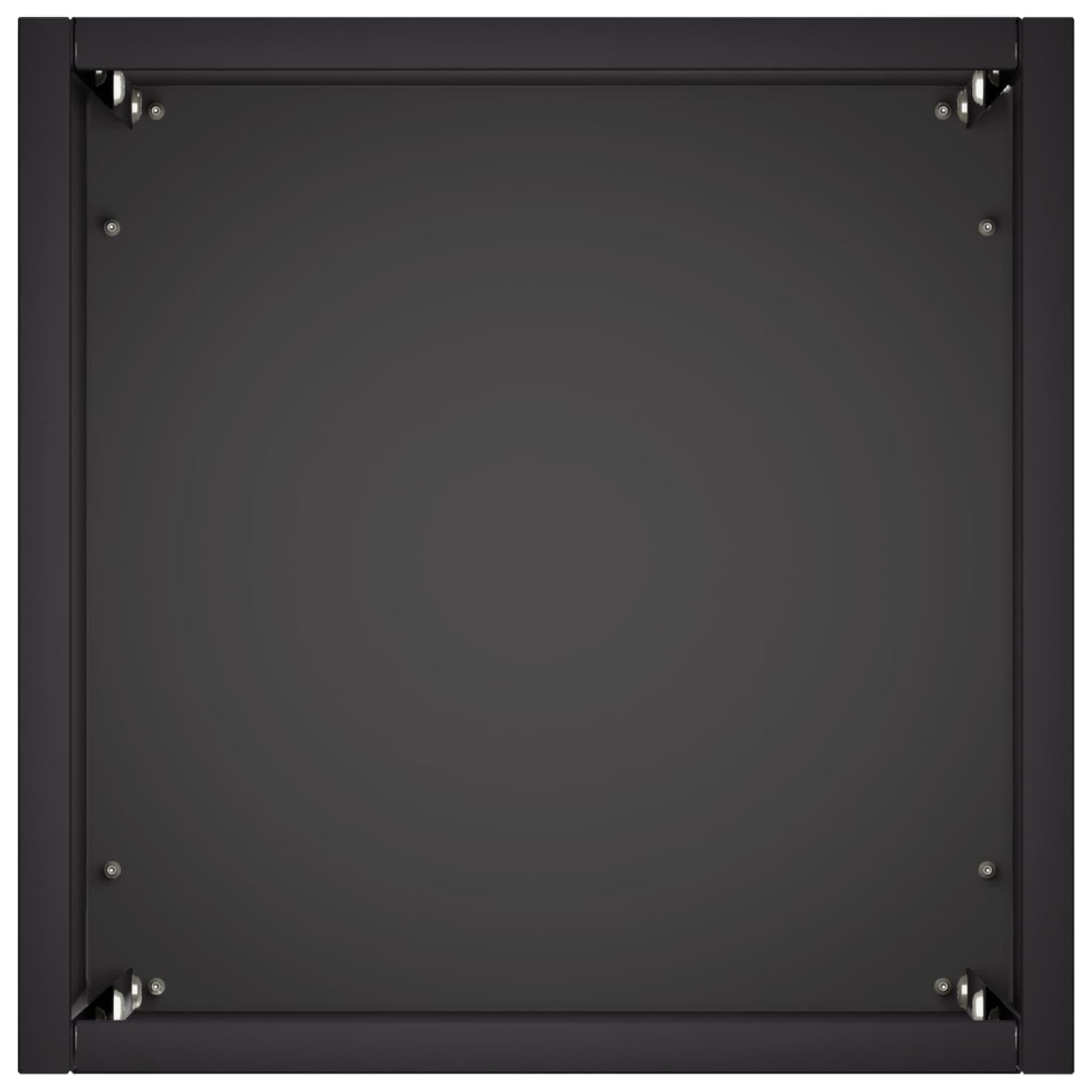 Hageblomsterpotte 2 stk. Svart 20 x 20 x 50 cm Kaldvalsestål