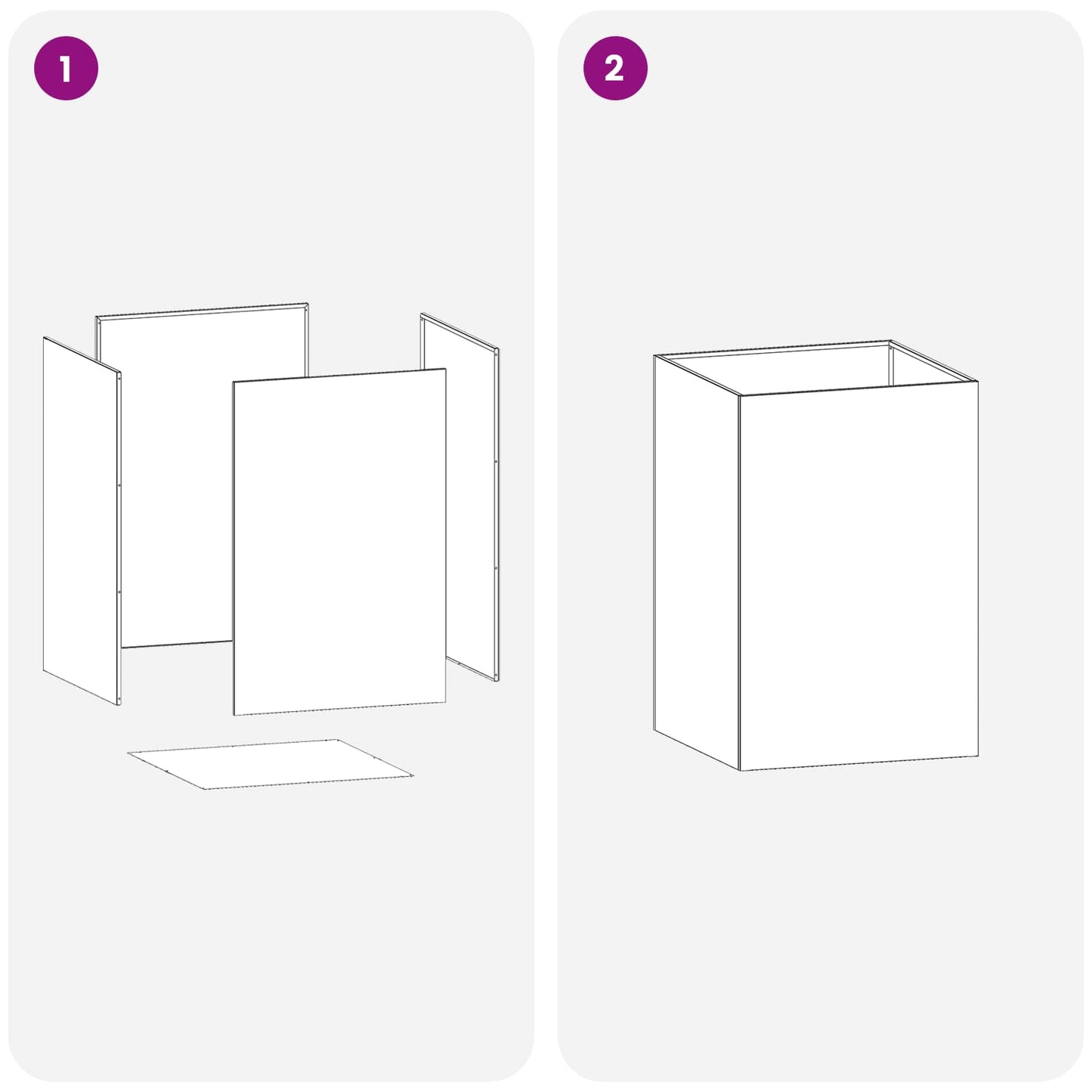 Hageblomsterpotte Sølv 40 x 40 x 75 cm Rustfritt stål