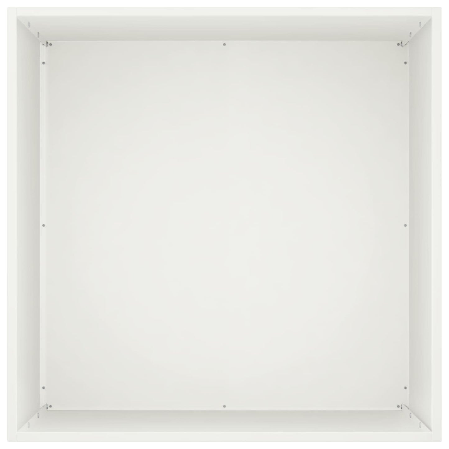 Hageblomsterpotte 2 stk. Hvit 50 x 50 x 75 cm Kaldvalsestål