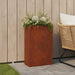 Hageblomsterpotte Rusten 40 x 20 x 75 cm Cortenstål