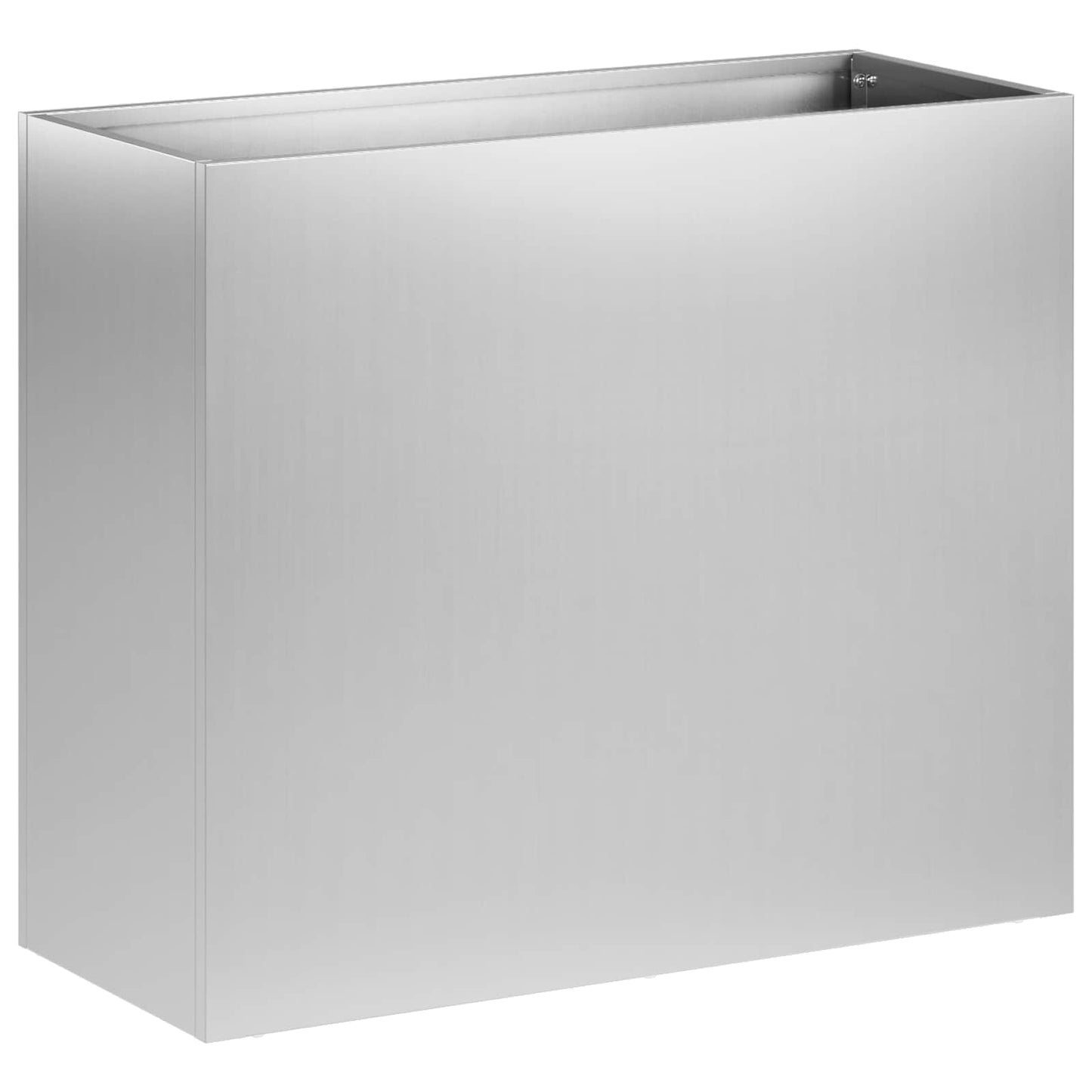 Hageblomsterpotte 2 stk. Sølv 50 x 20 x 40 cm Galvanisert stål