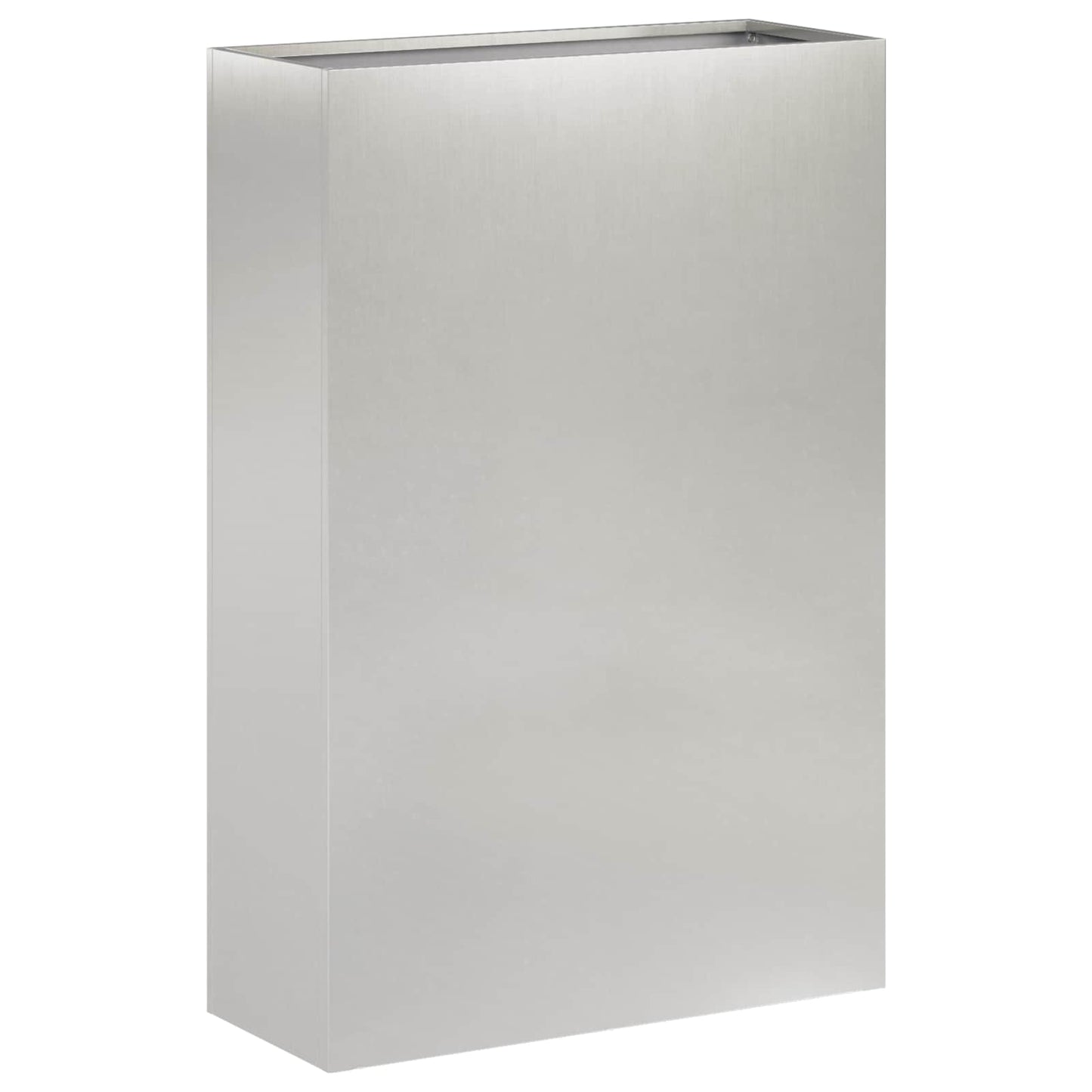 Hageblomsterpotte 2 stk. Sølv 50 x 20 x 75 cm Rustfritt stål