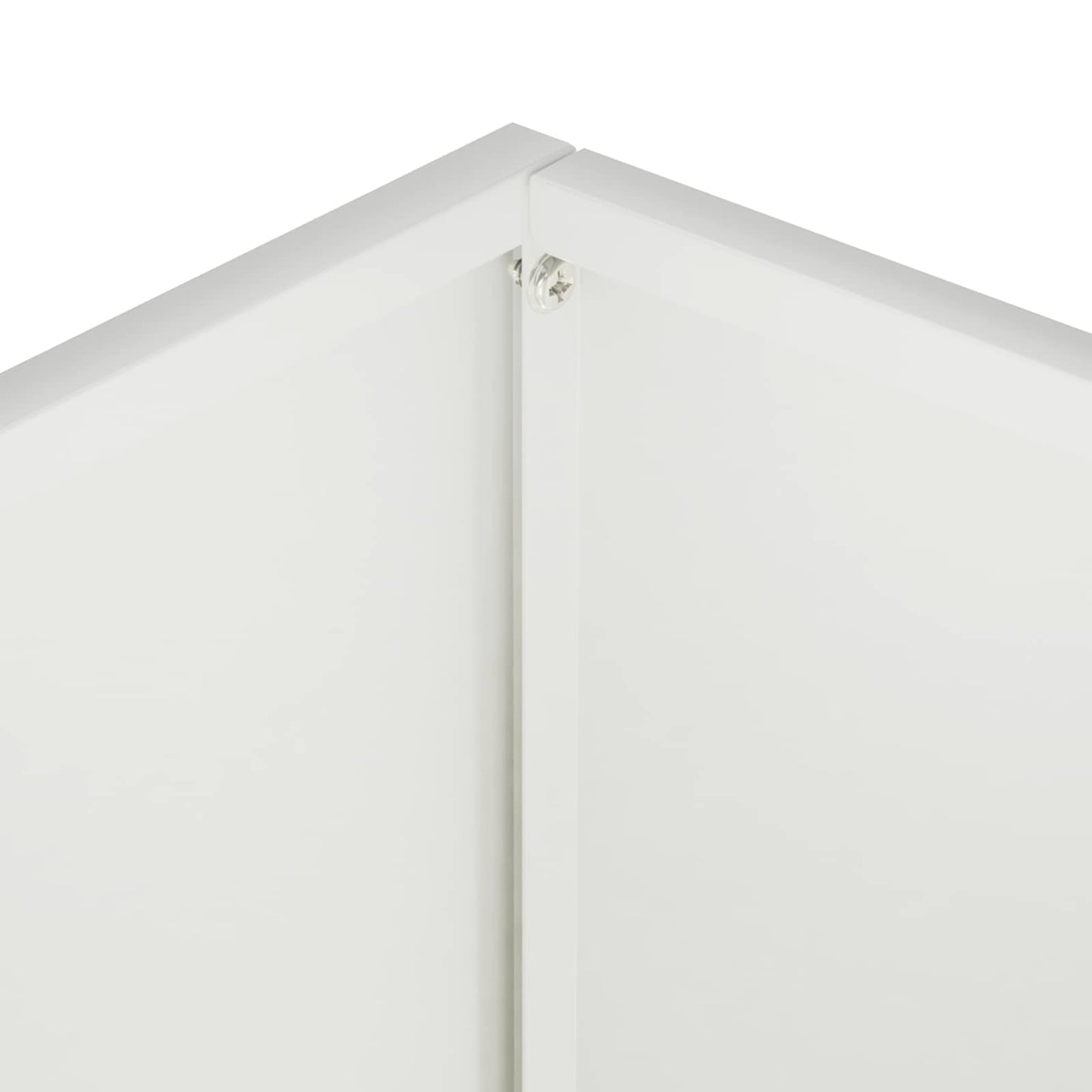 Hageblomsterpotte 2 stk. Hvit 40 x 30 x 40 cm Kaldvalsestål