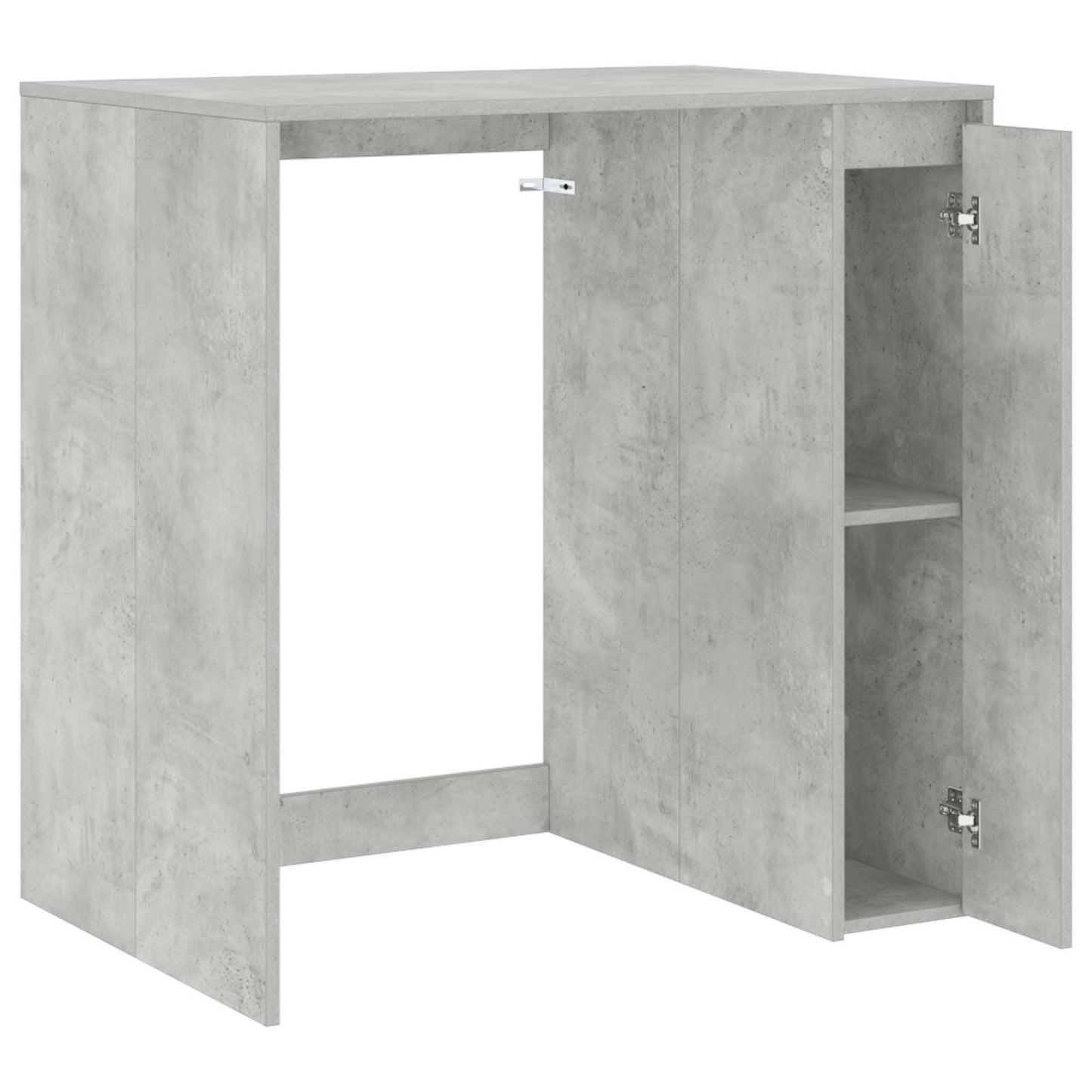 Vaskemaskin skap med dør Betong 87 x 60 x 89 cm Konstruert tre