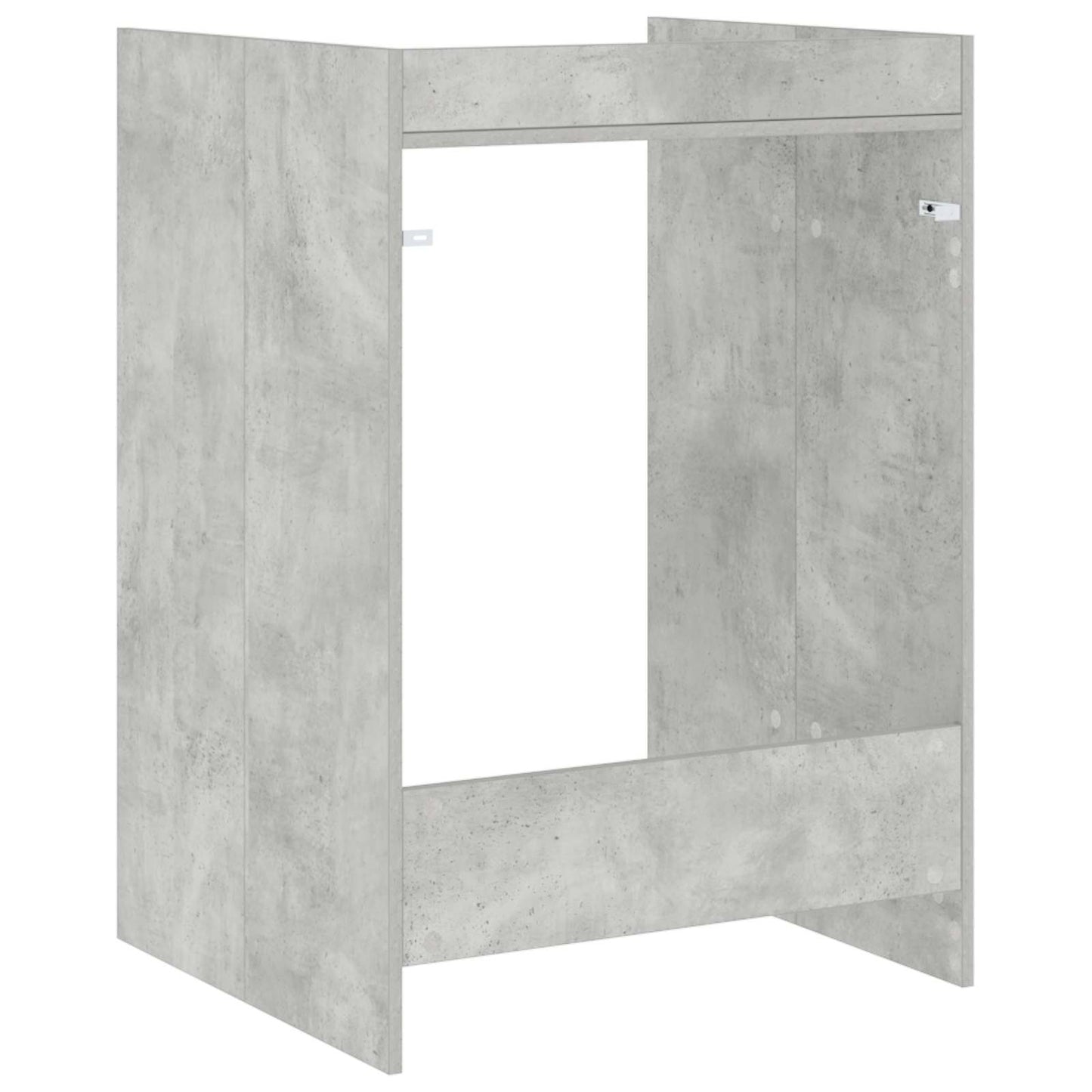 Vaskemaskin skap Betong 67,5 x 62 x 97 cm Konstruert tre vidaXL