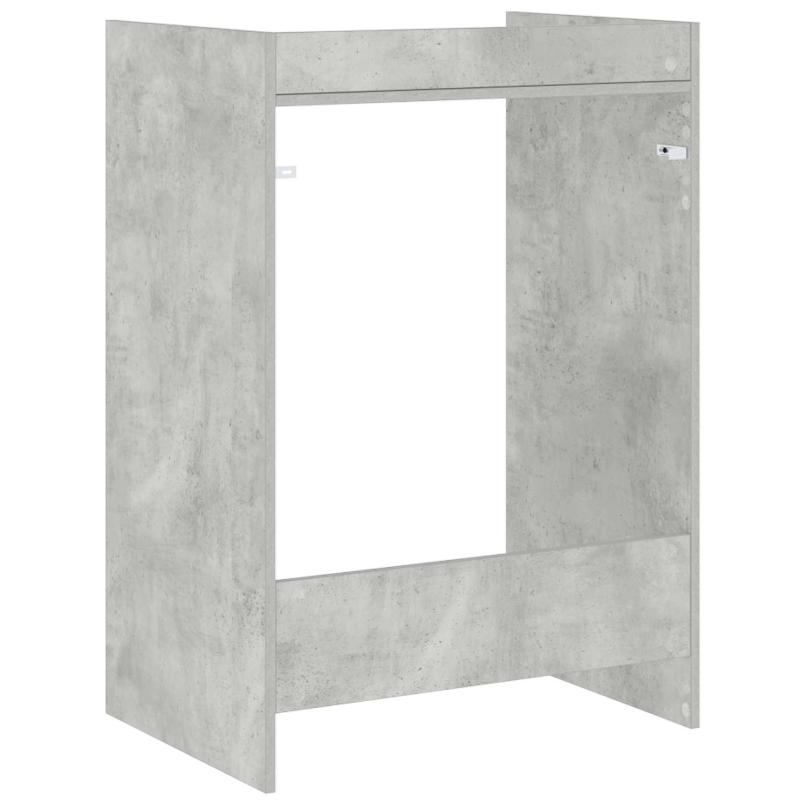 Vaskemaskin skap Betong 67,5 x 48 x 97 cm Konstruert tre vidaXL