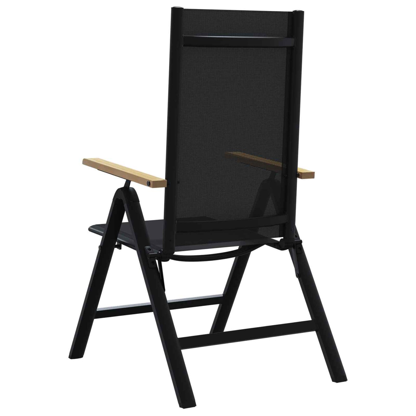 Recliner Hage Stoler 2 pcs Svart 58 x 73 x 111,5 cm Textilene