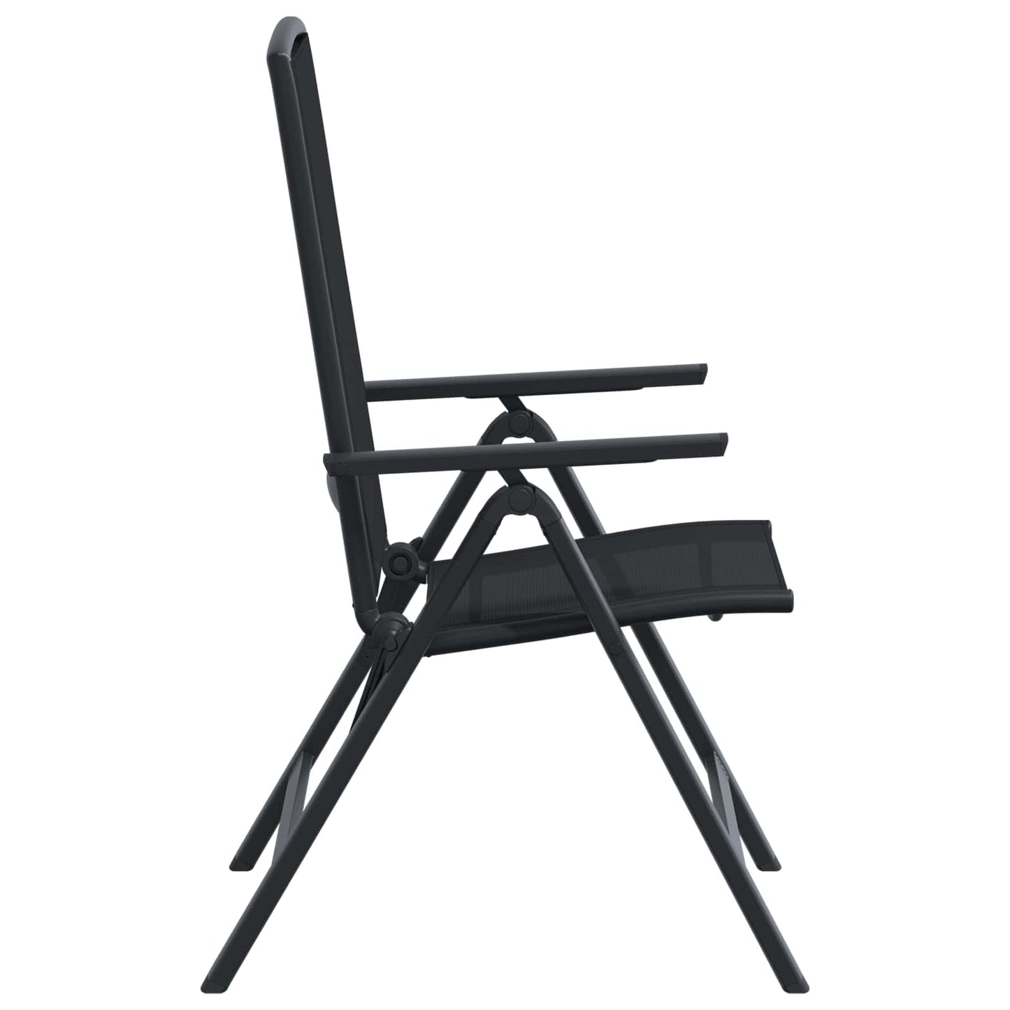 Recliner Hage Stoler 2 pcs Svart 58 x 71 x 112 cm Textilene