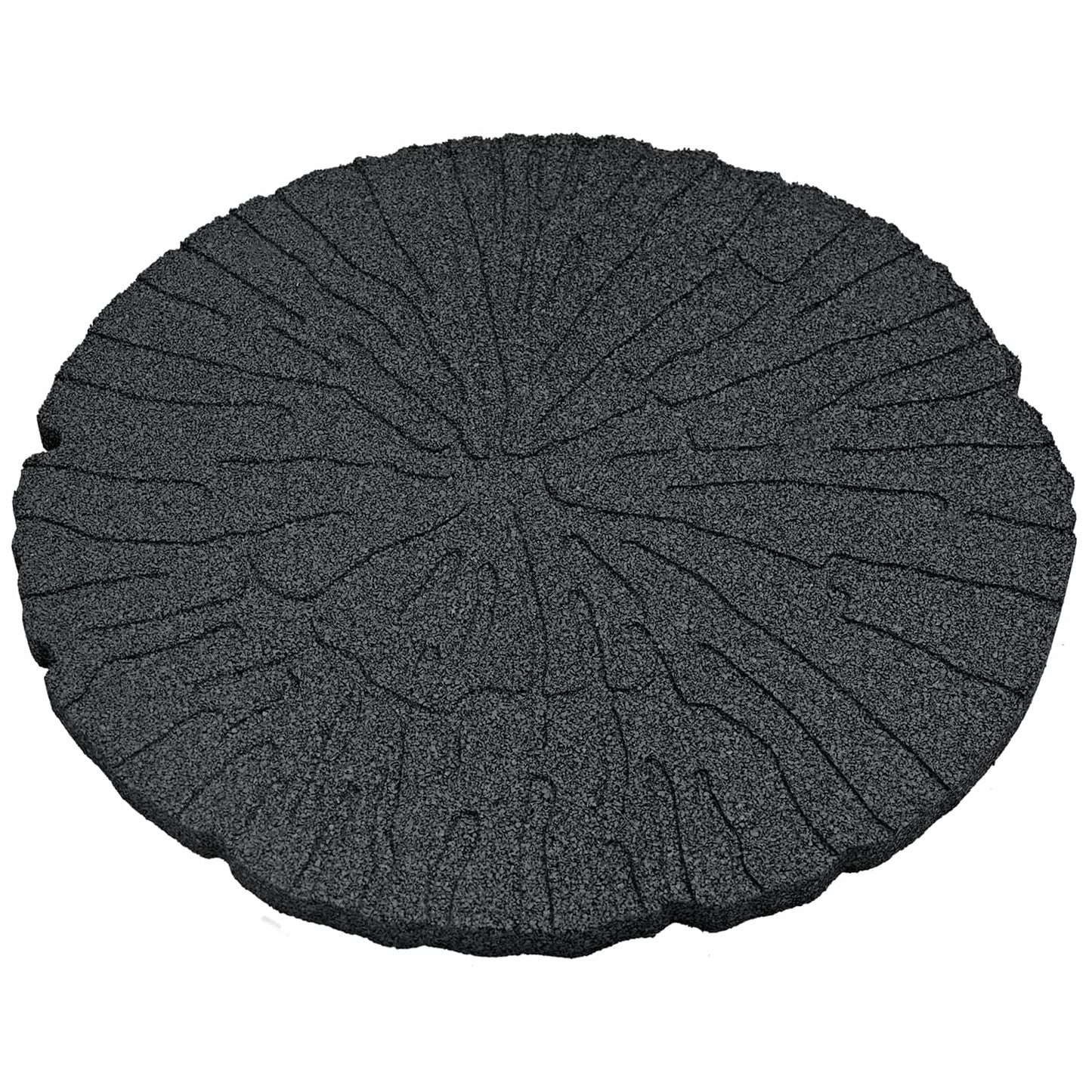 Stepping Stone 6 pcs Svart Ø 45 x 1,8 cm Gummi
