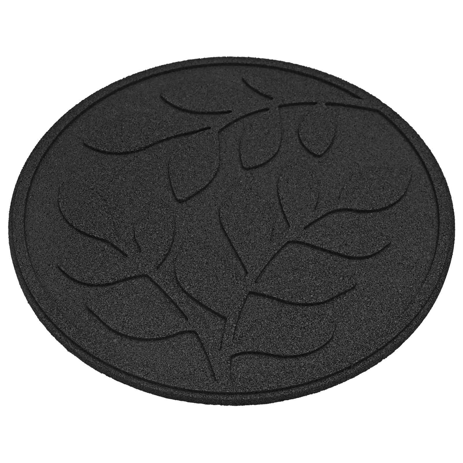 Stepping Stone 6 pcs Svart Ø 44 x 2 cm Gummi vidaXL