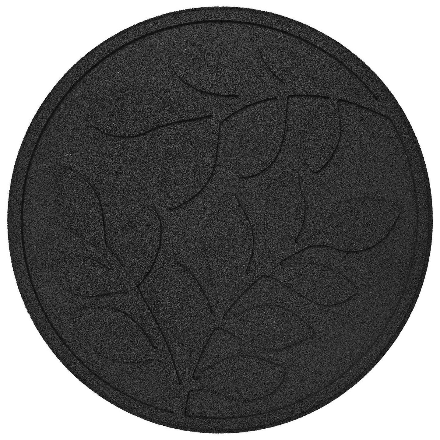 Stepping Stone 6 pcs Svart Ø 44 x 2 cm Gummi vidaXL