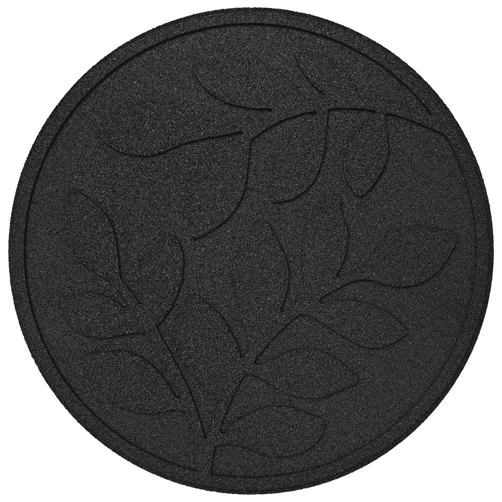 Stepping Stone 6 pcs Svart Ø 44 x 2 cm Gummi vidaXL