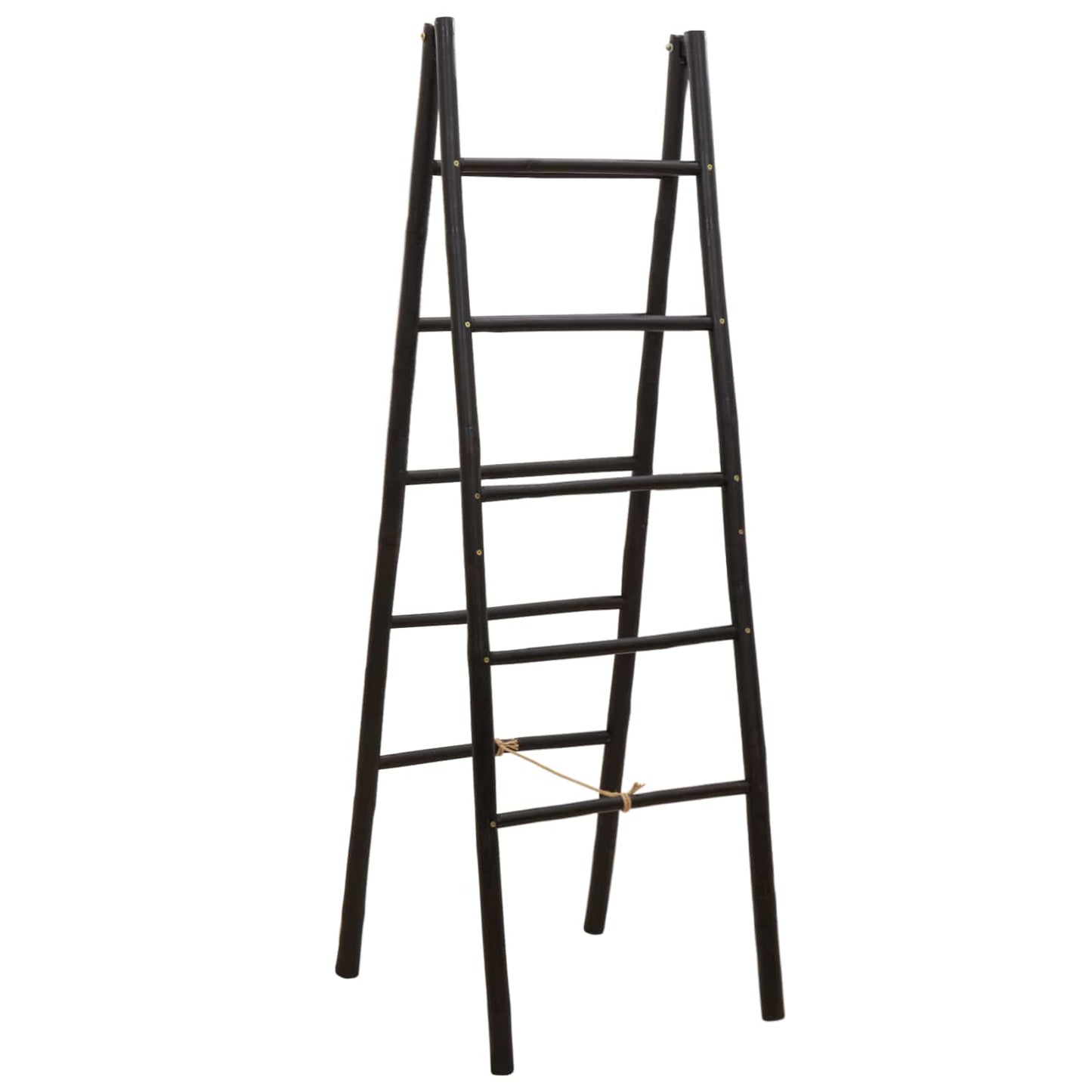 Dobbeltsidig teppe stige Svart 50 x 50 x 159 cm Bambus