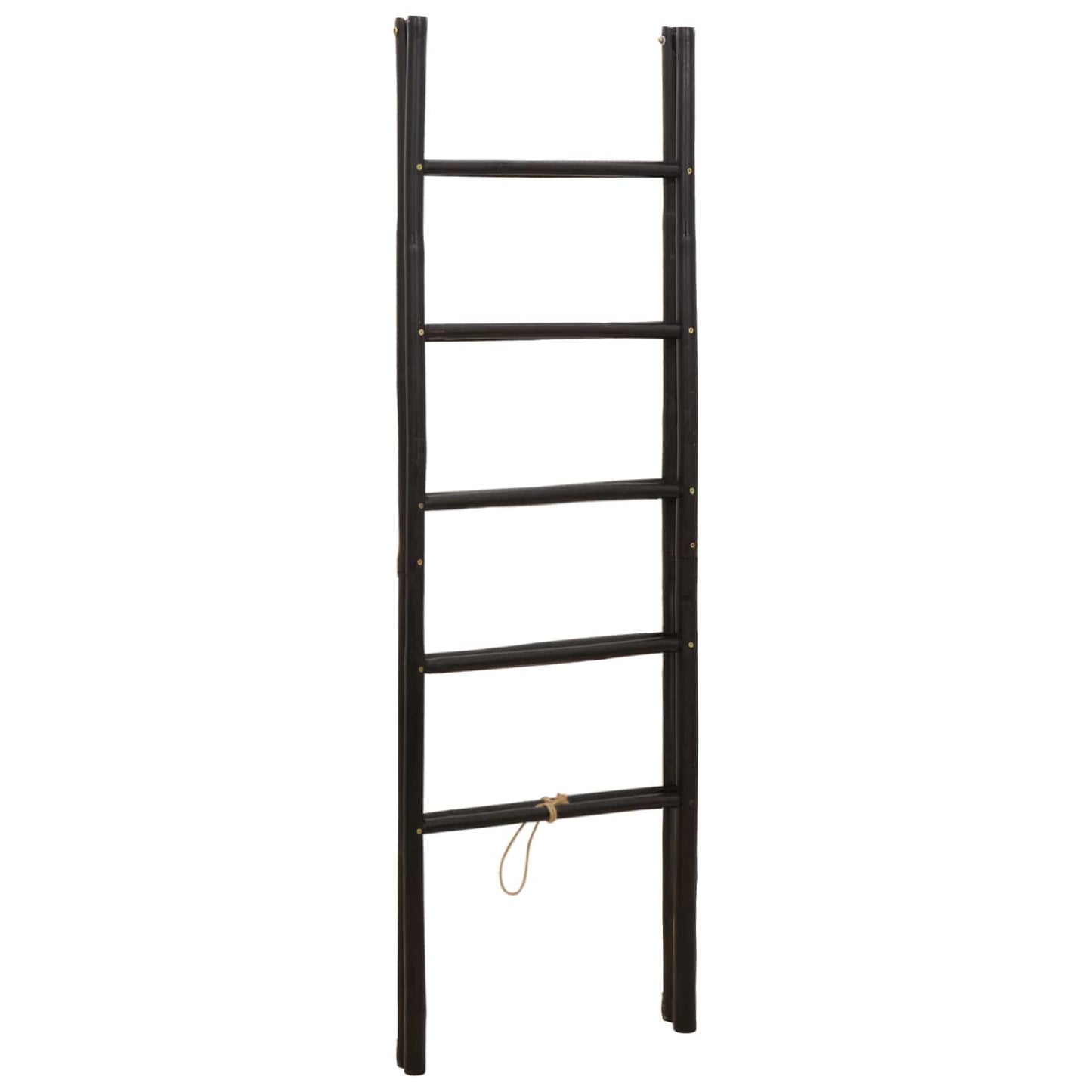 Dobbeltsidig teppe stige Svart 50 x 50 x 159 cm Bambus