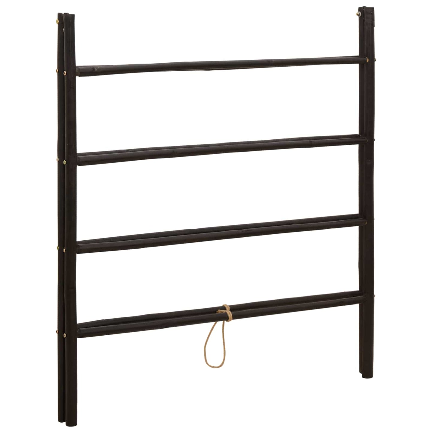 Dobbeltsidig teppe stige Svart 90 x 50 x 100 cm Bambus