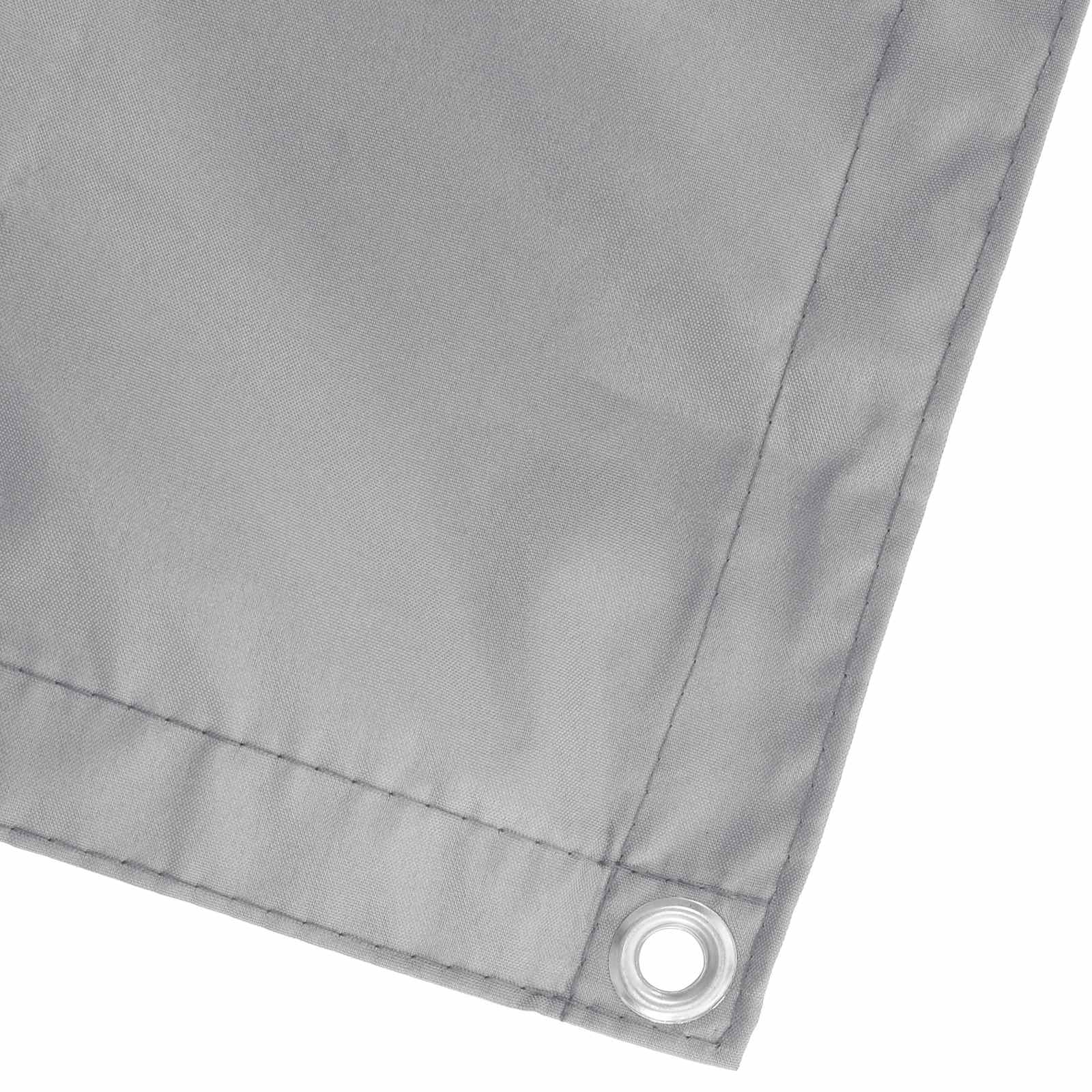 Balkong Skjerm Lysegrå 75 x 200 cm PU-belagt oxford alu vidaXL
