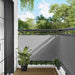 Balkong Skjerm 90 x 200 cm PU-belagt oxford alu