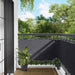 Balkong Skjerm Antrasitt 75 x 200 cm PU-belagt oxford alu vidaXL