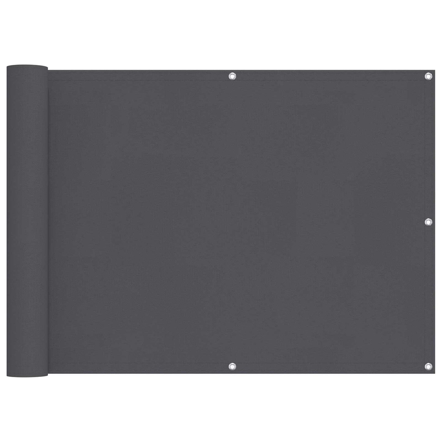 Balkong Skjerm Antrasitt 75 x 200 cm PU-belagt oxford alu vidaXL
