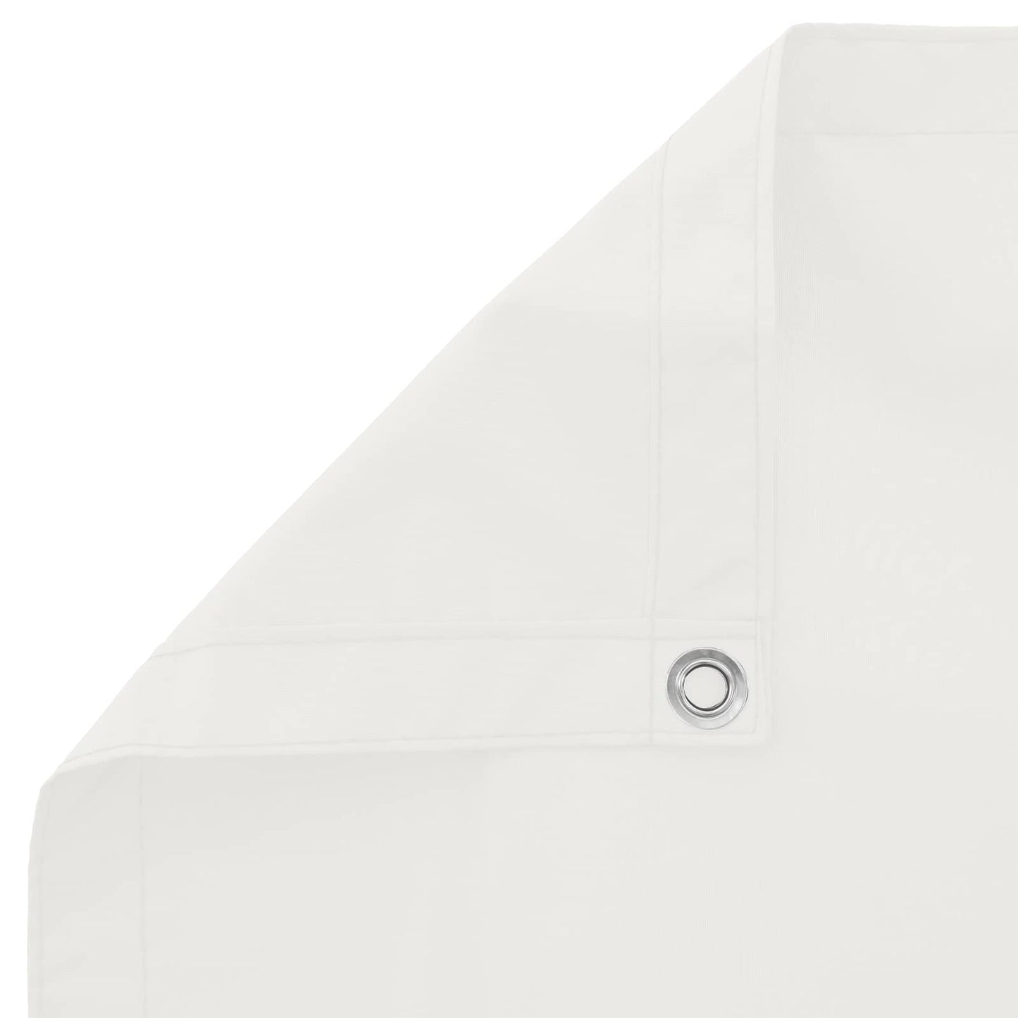 Balkong Skjerm Hvit 100 x 500 cm Oxford Stoff