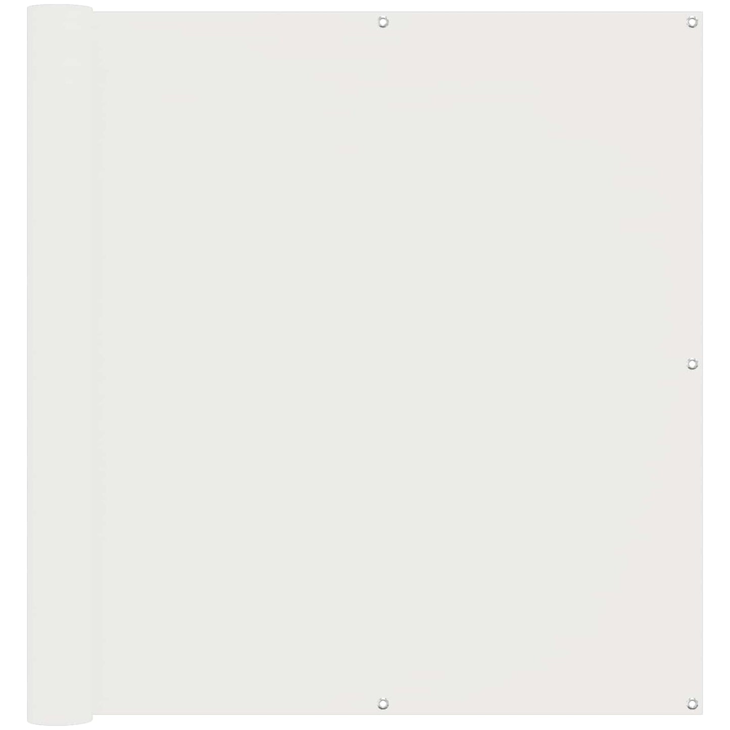 Balkong Skjerm Hvit 110 x 600 cm Oxford Stoff