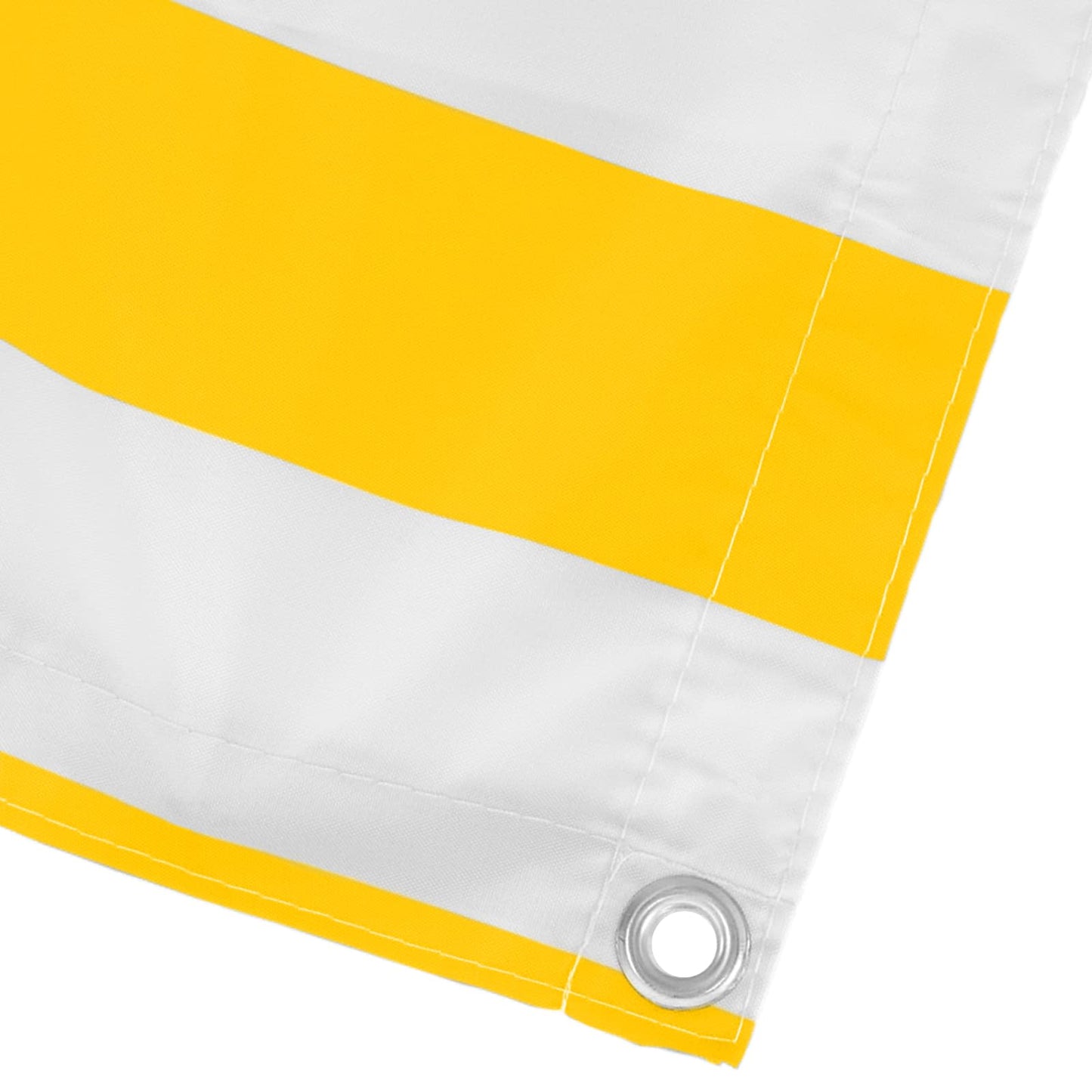 Balkong Skjerm Gul og hvit 100 x 200 cm Oxford Stoff