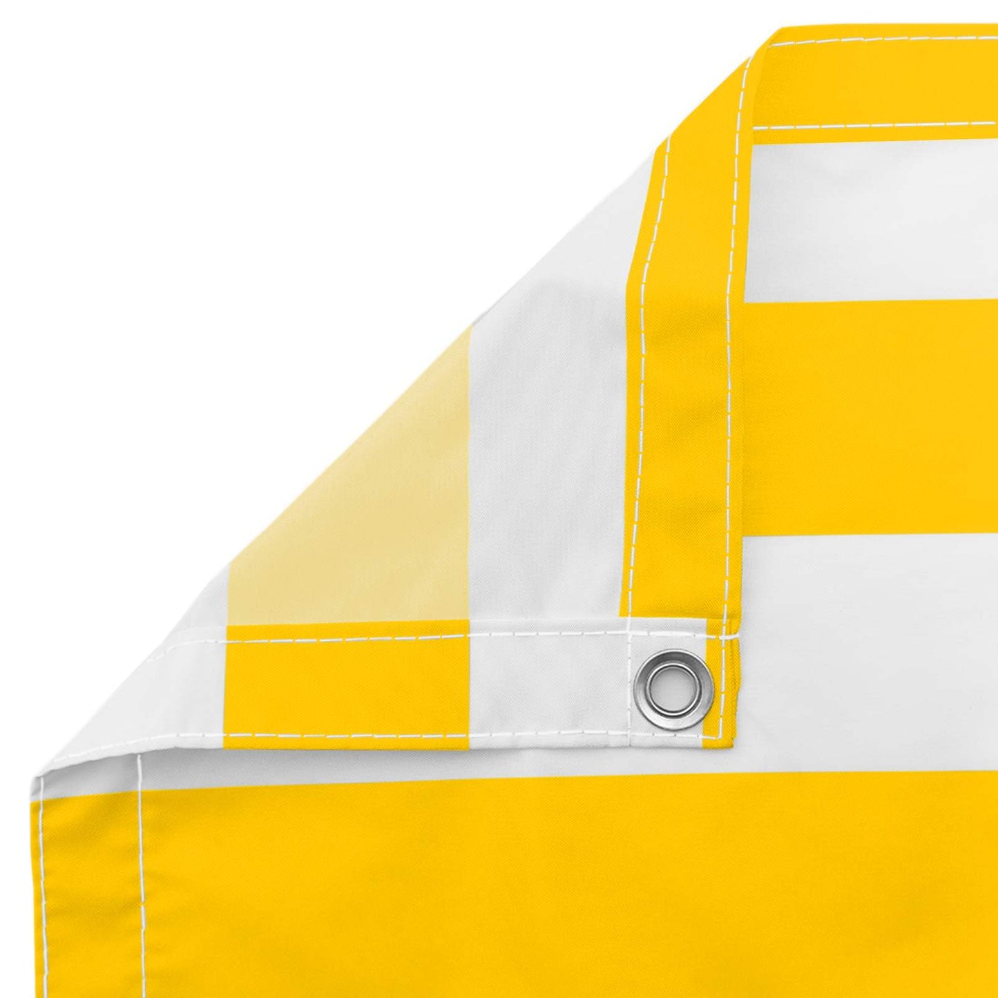 Balkong Skjerm Gul og hvit 100 x 200 cm Oxford Stoff
