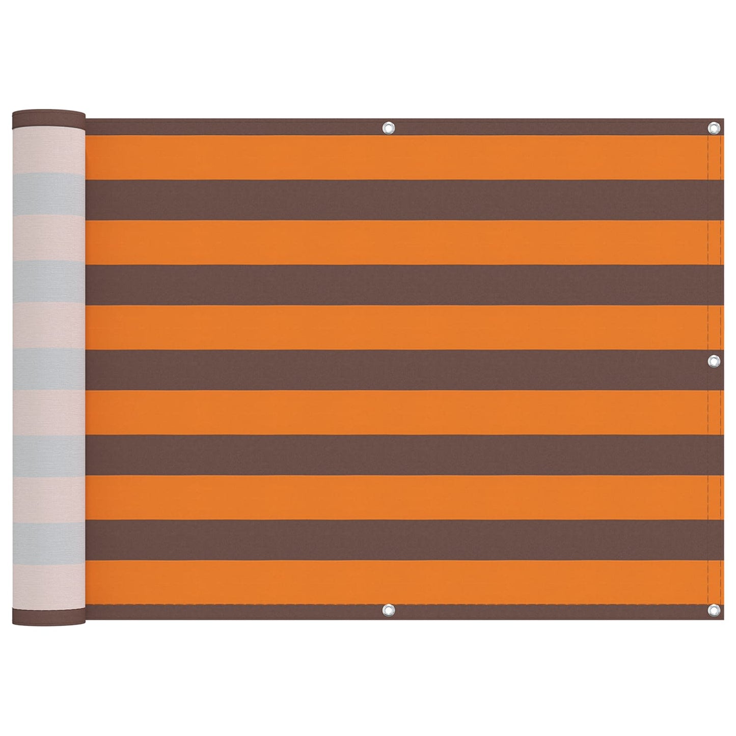 Balkong Skjerm Oransje og Brunt 75 x 200 cm