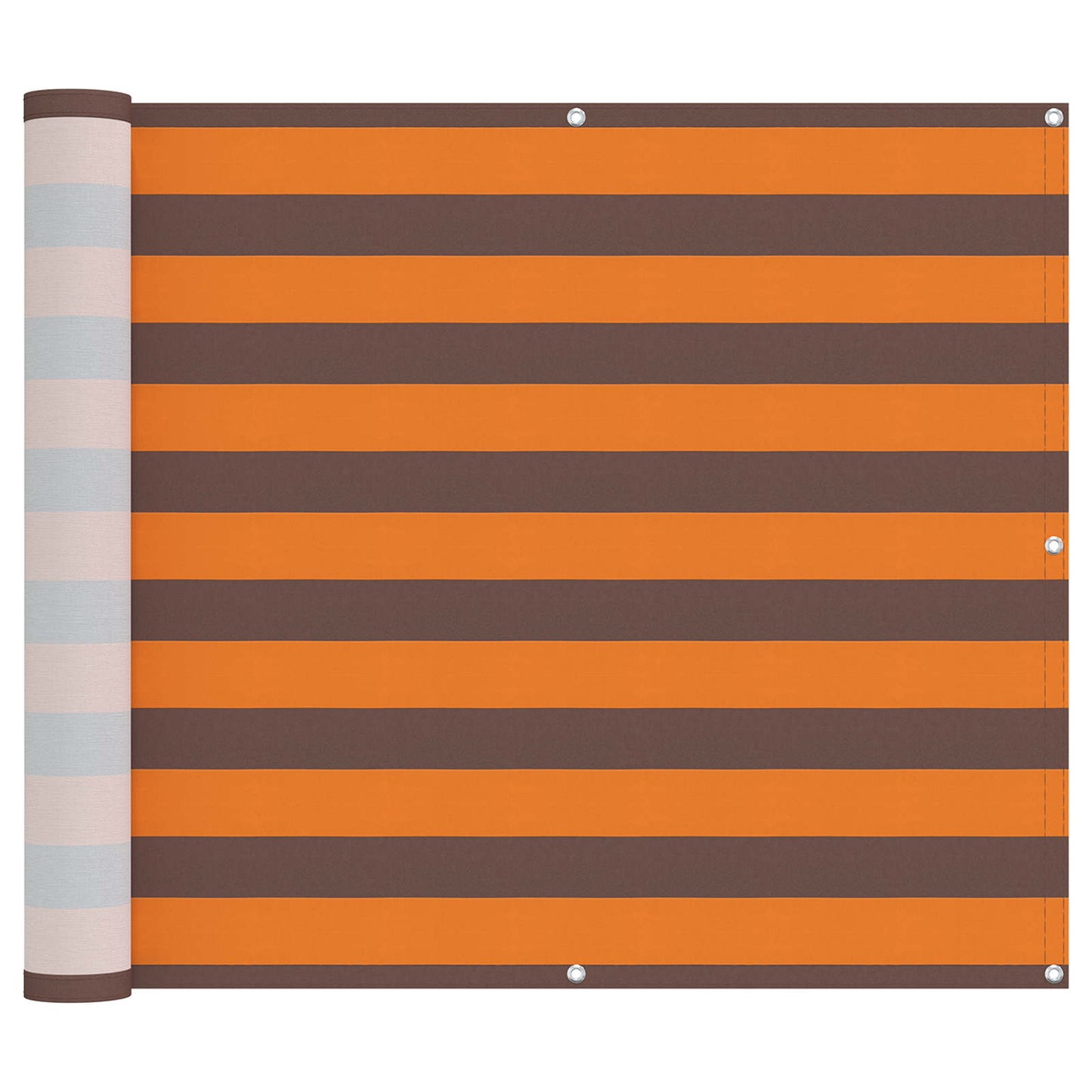 Balkong Skjerm Oransje og Brunt 100 x 400 cm Oxford Stoff