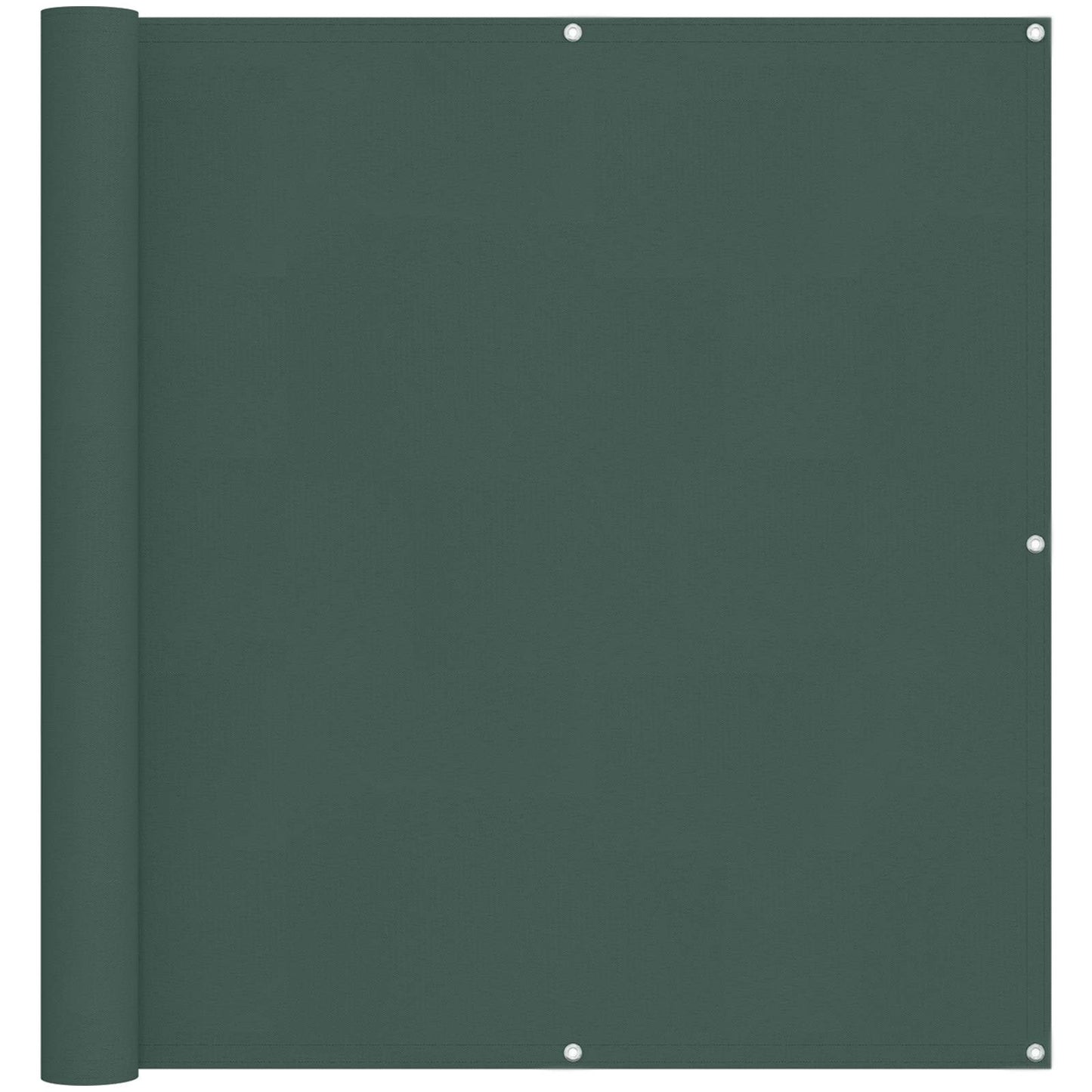 Balkong Skjerm Mørkegrønn 110 x 600 cm Oxford Stoff