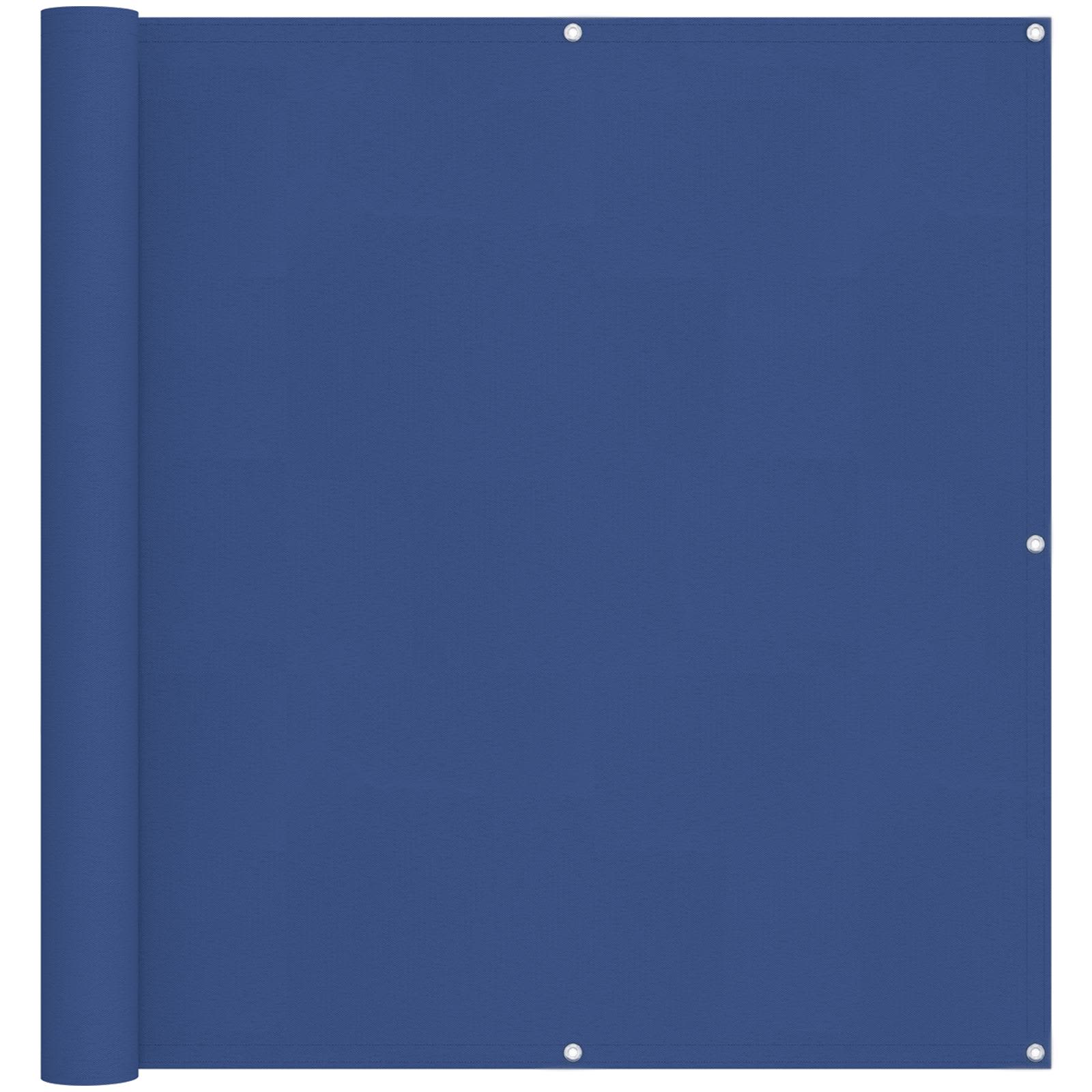 Balkong Skjerm Blå 120 x 200 cm PU-belagt oxford alu vidaXL
