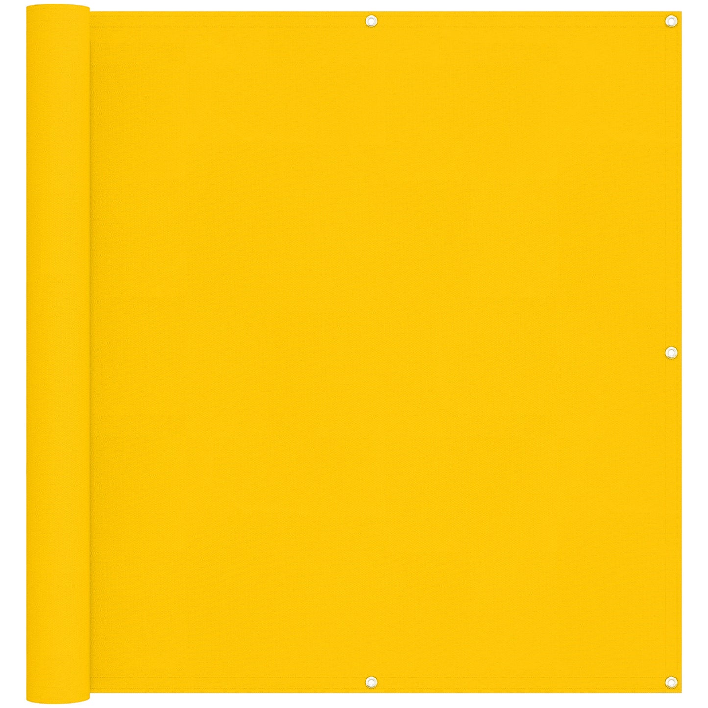 Balkong Skjerm Gul 110 x 700 cm Oxford Stoff