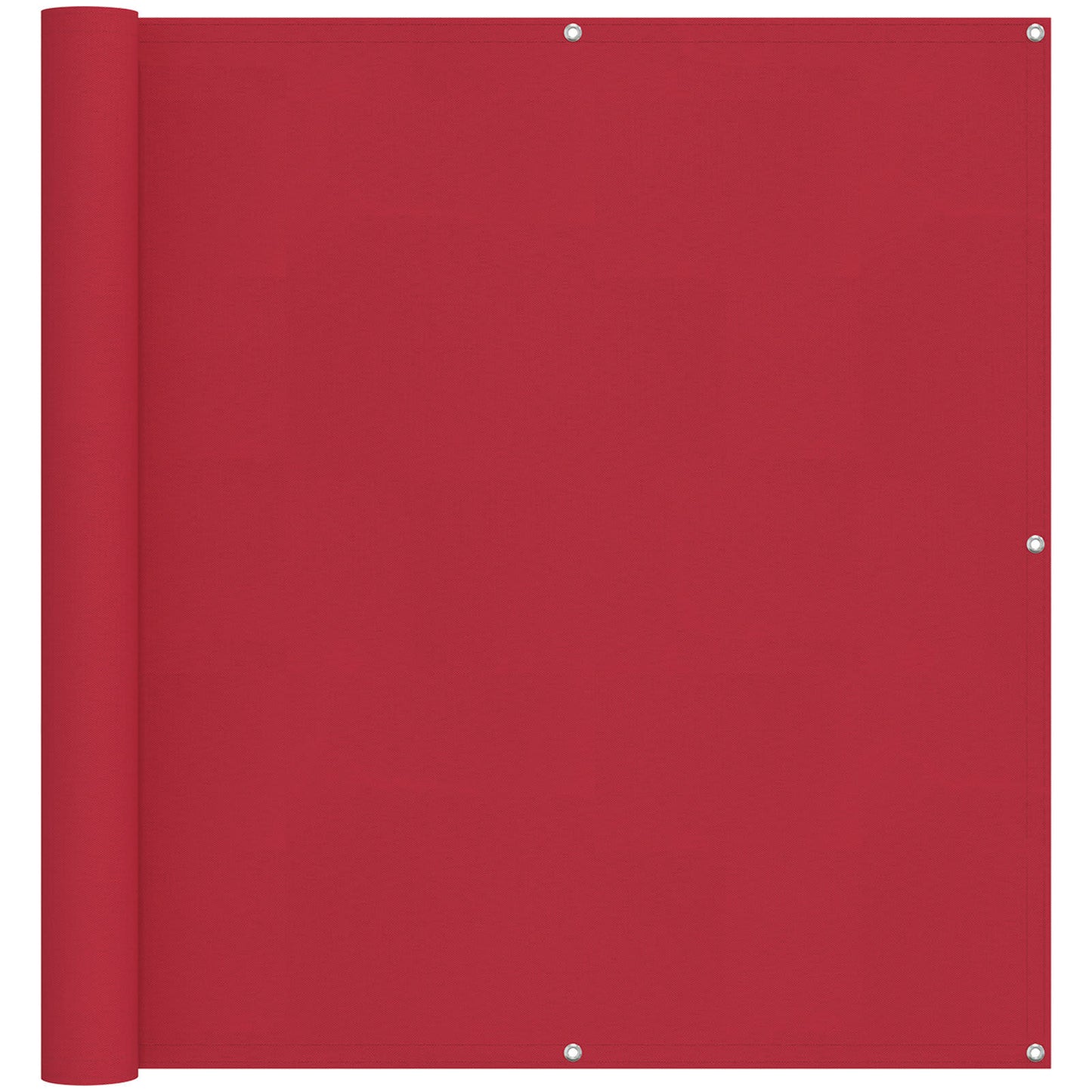 Balkong Skjerm Rød 110 x 800 cm Oxford Stoff