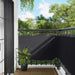 Balkong Skjerm Svart 90 x 200 cm PU-belagt oxford alu vidaXL
