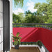 Balkong Skjerm Burgunder 75 x 600 cm PU-belagt oxford alu vidaXL
