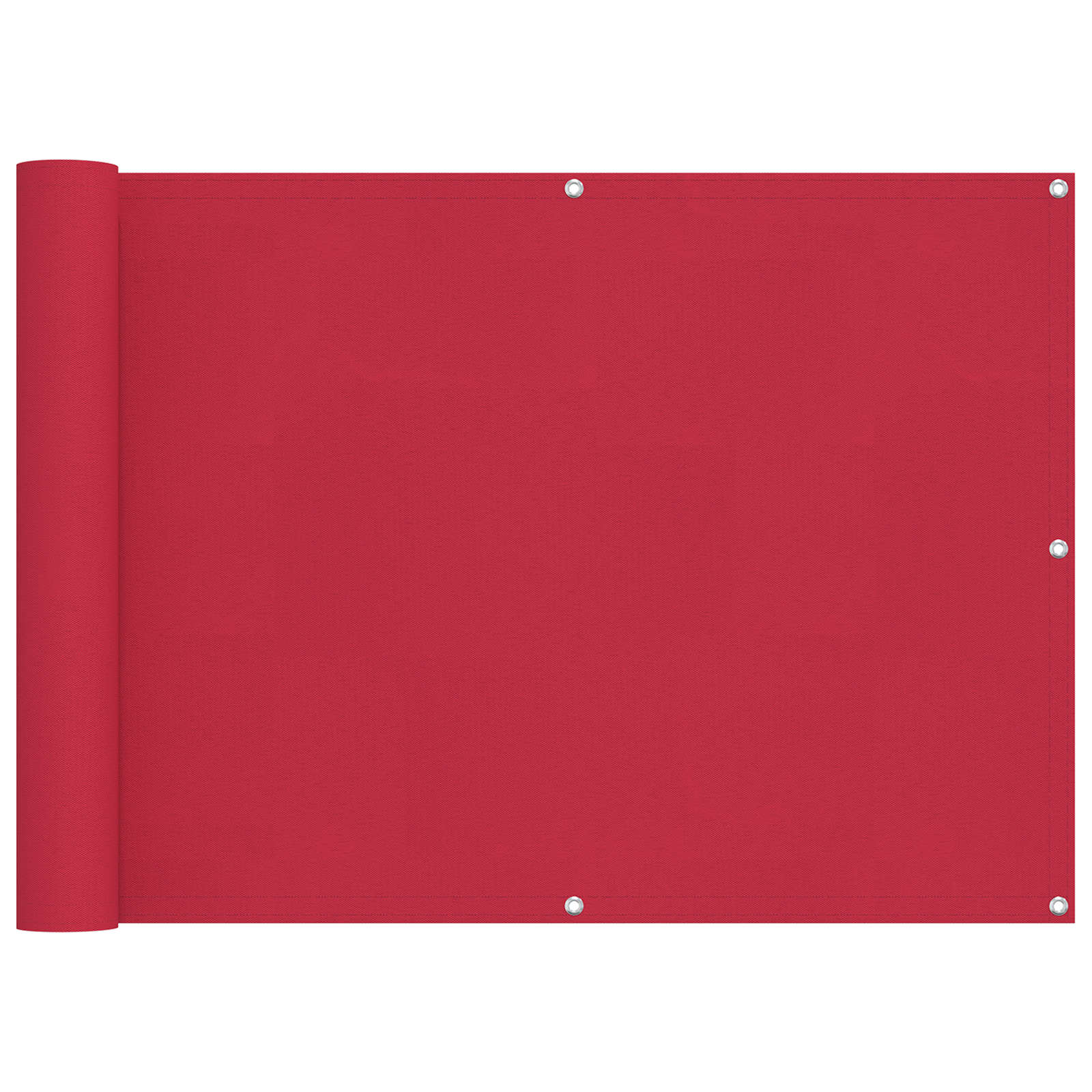 Balkong Skjerm Burgunder 75 x 700 cm PU-belagt oxford alu vidaXL