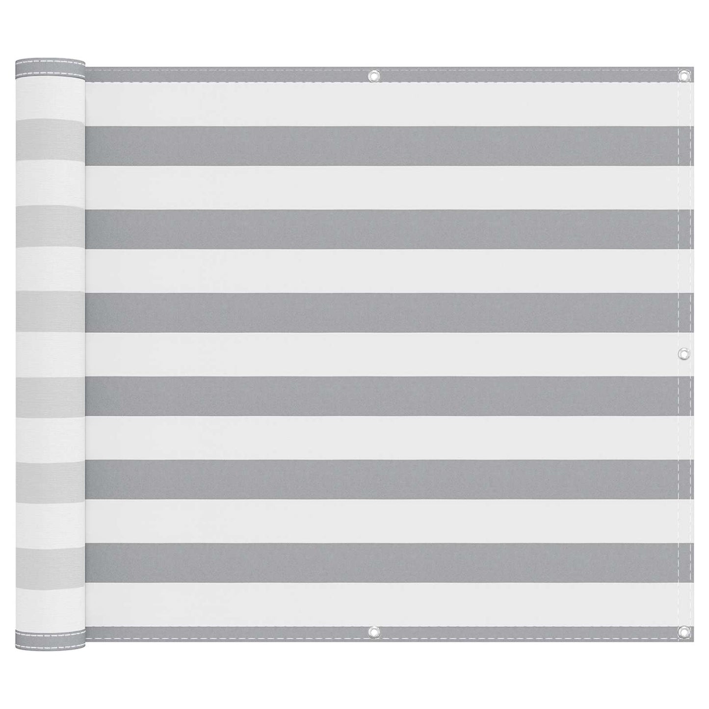 Balkong Skjerm Lys Grå og Hvit 100 x 700 cm Oxford Stoff