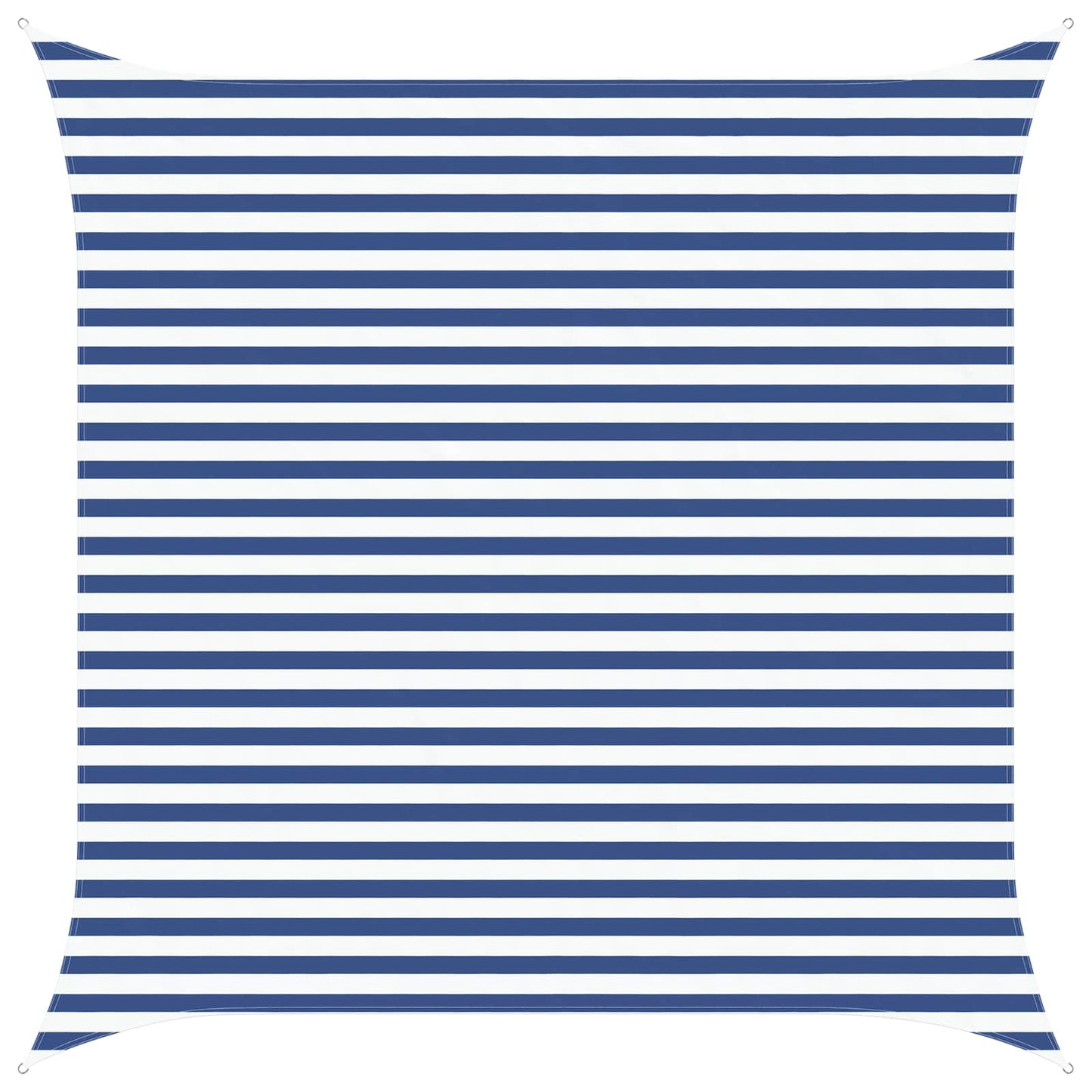 Solskygge seil Blå og hvit 3,6 x 3,6 m 100% polyester Oxford