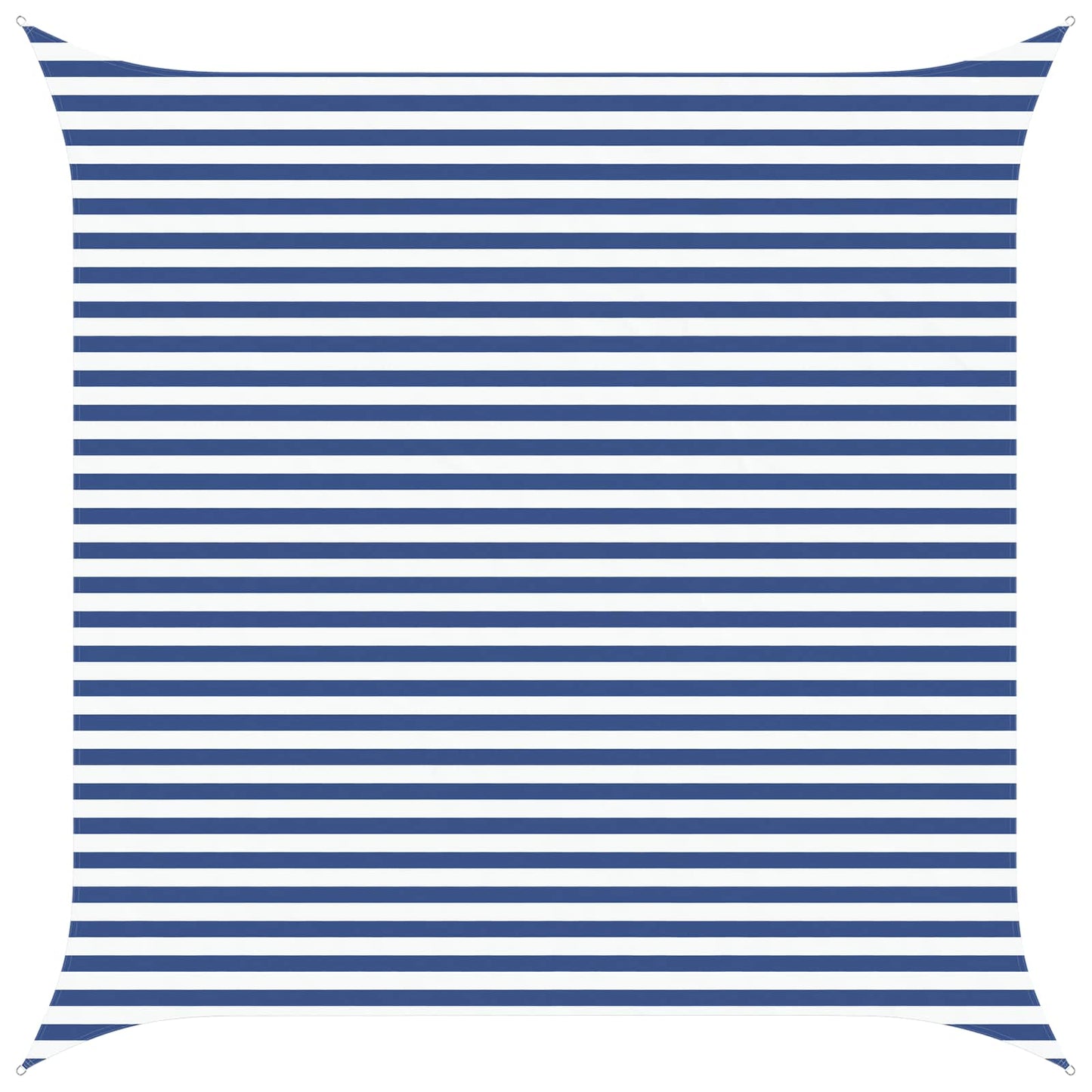 Solskygge seil Blå og hvit 4 x 4 m 100% polyester Oxford