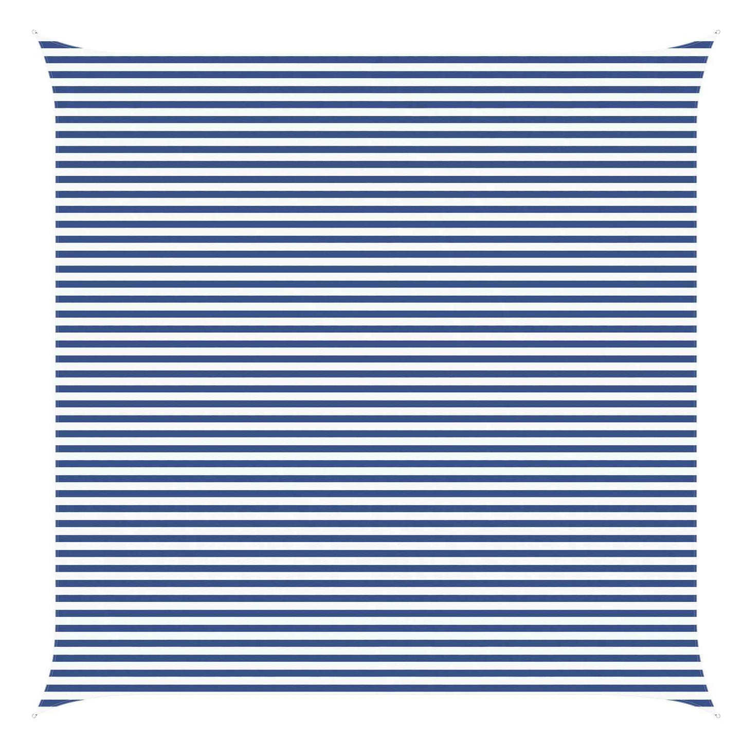 Solskygge seil Blå og hvit 6 x 6 m 100% polyester Oxford